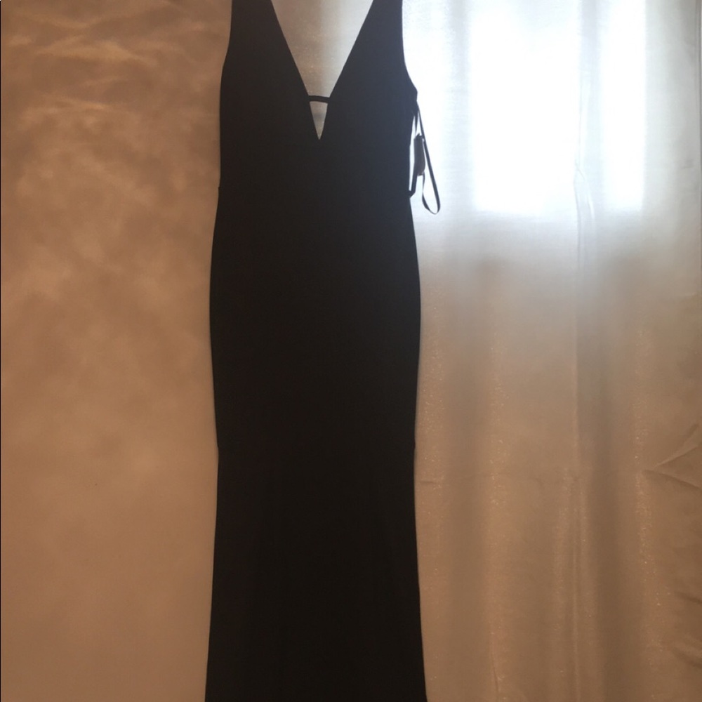 Long black gown dress